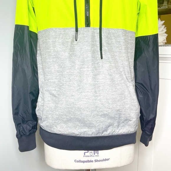 Victoria’s Secret Pink Anorak Windbreaker Neon Green Small - Picture 4 of 11